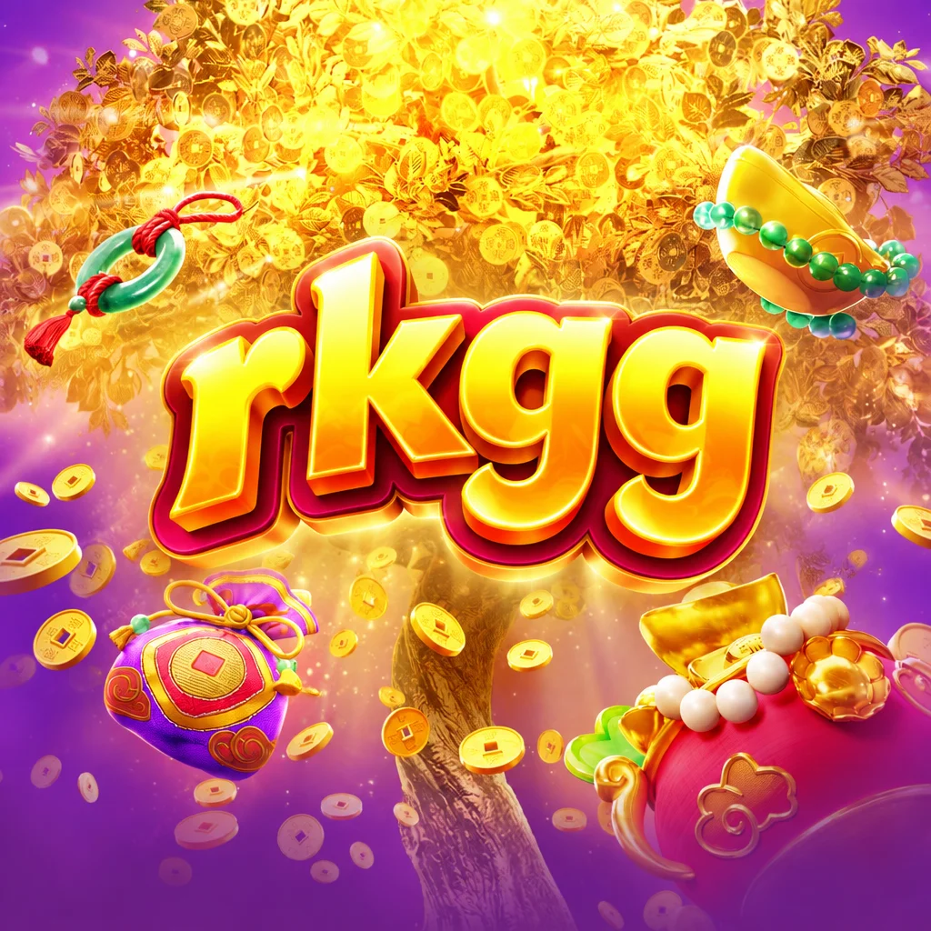 Ilustrasi Prosperity Fortune Tree dari rkgg menampilkan pohon uang emas berkilau